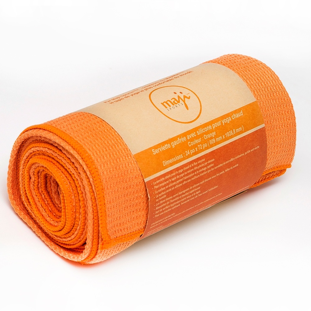 Silicone Wafle Yoga Towel-Orange